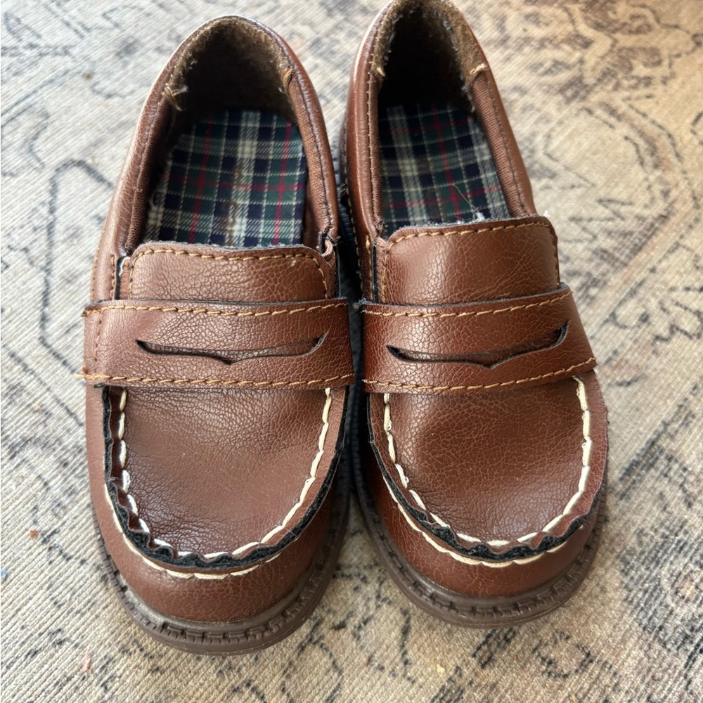 Classic Brown Kids Loafers